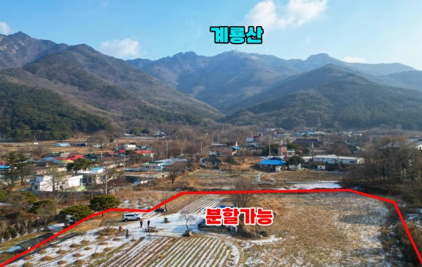 계룡산뷰 분할가능땅